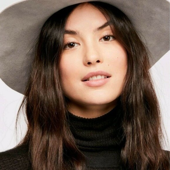 NWT $358 Free People x House Of Lafayette North Star Grey Felt Star Studded Hat main image 2